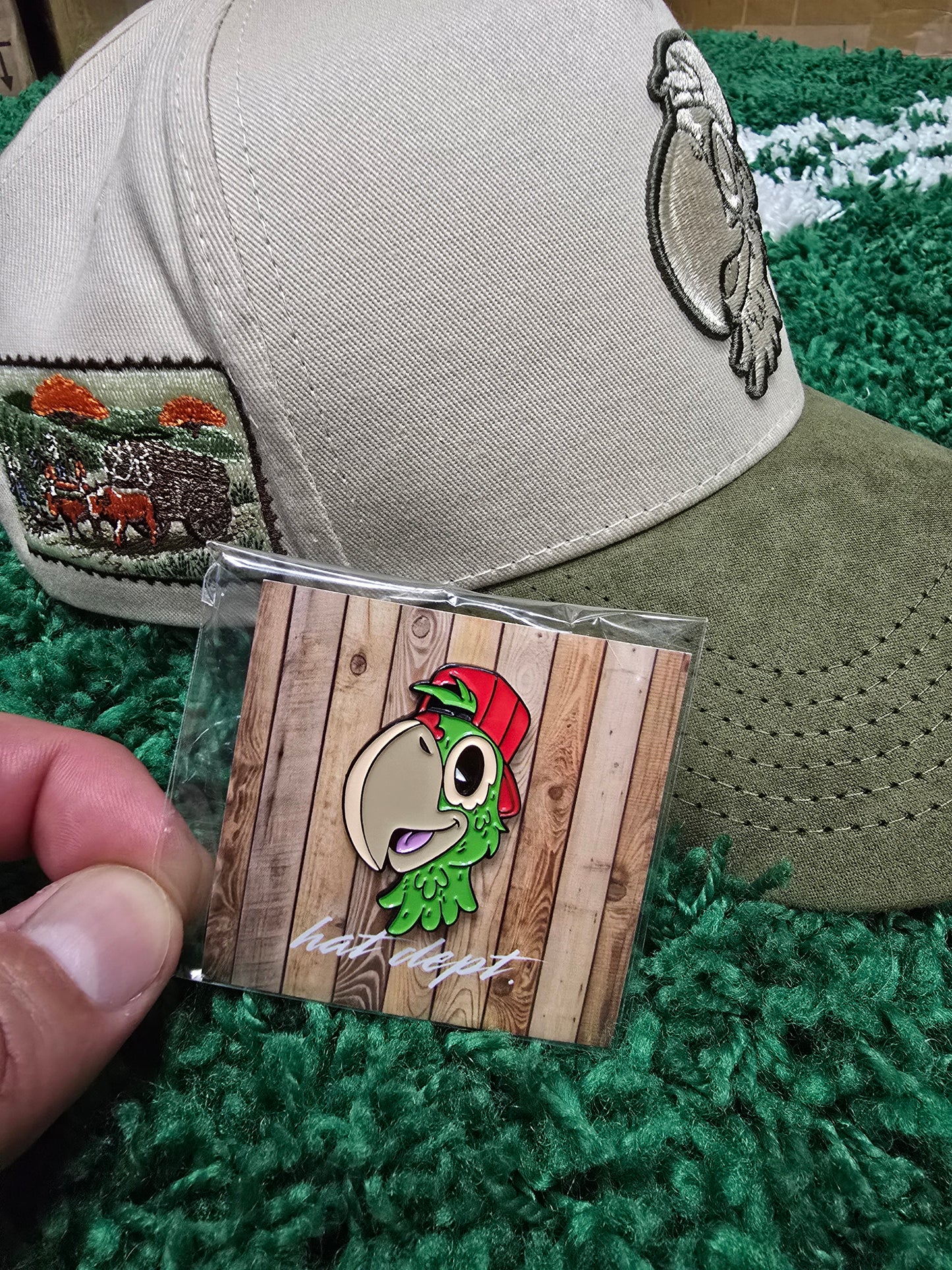 "THE HAT DEPT" PIN