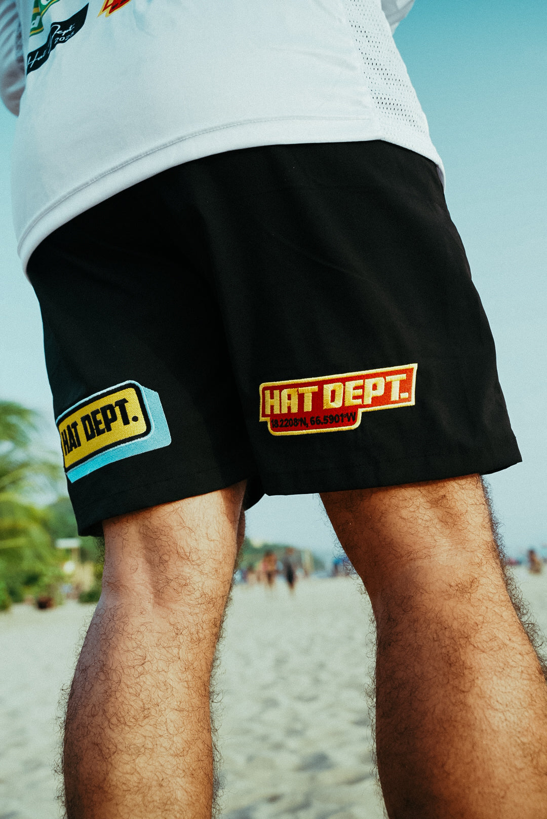 Colored Embroidery patch logo swimshort🩳🌊