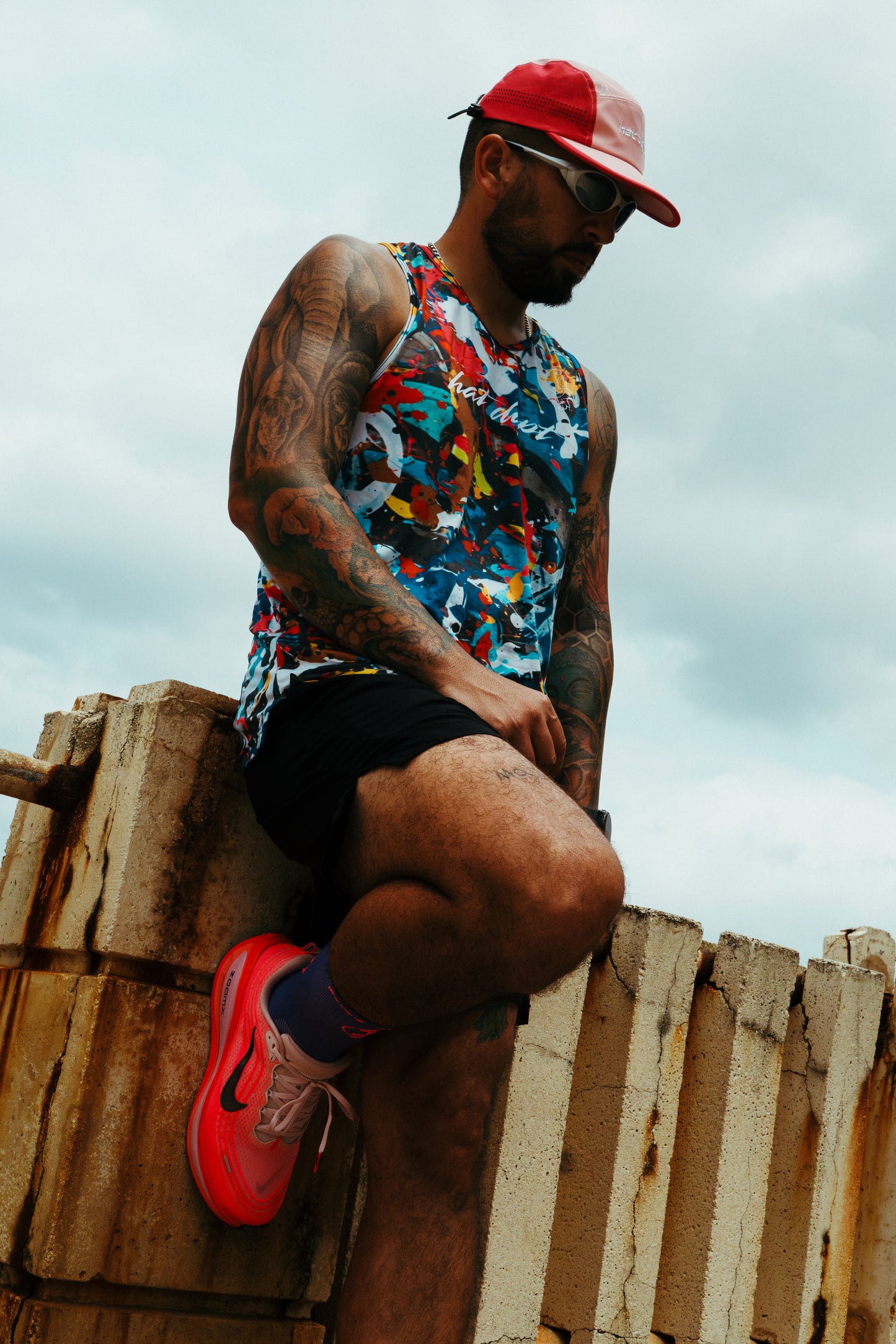 Men Urban Splash running tank🎽