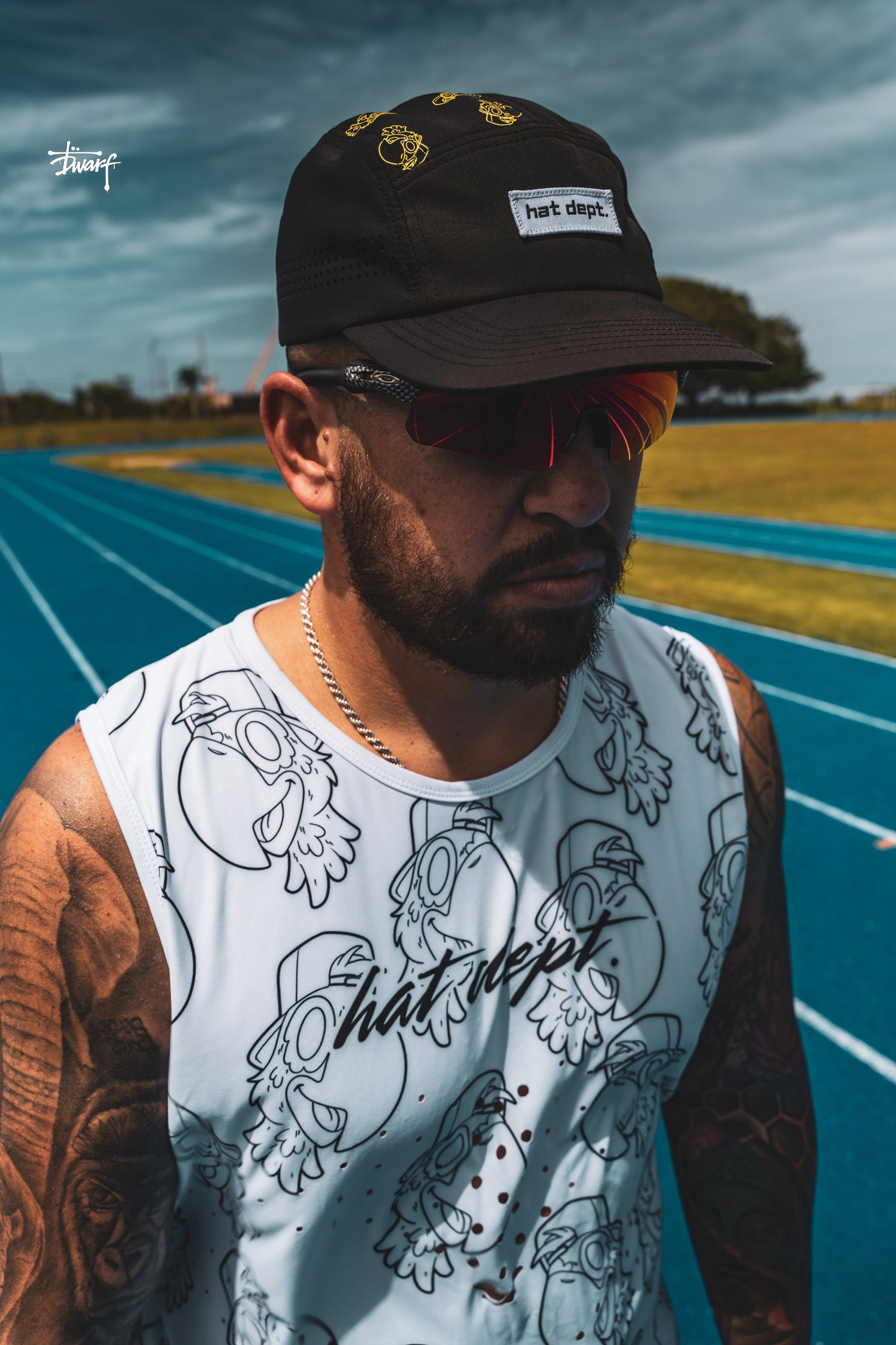 White Running Tank🏃🏻‍♂️🧢