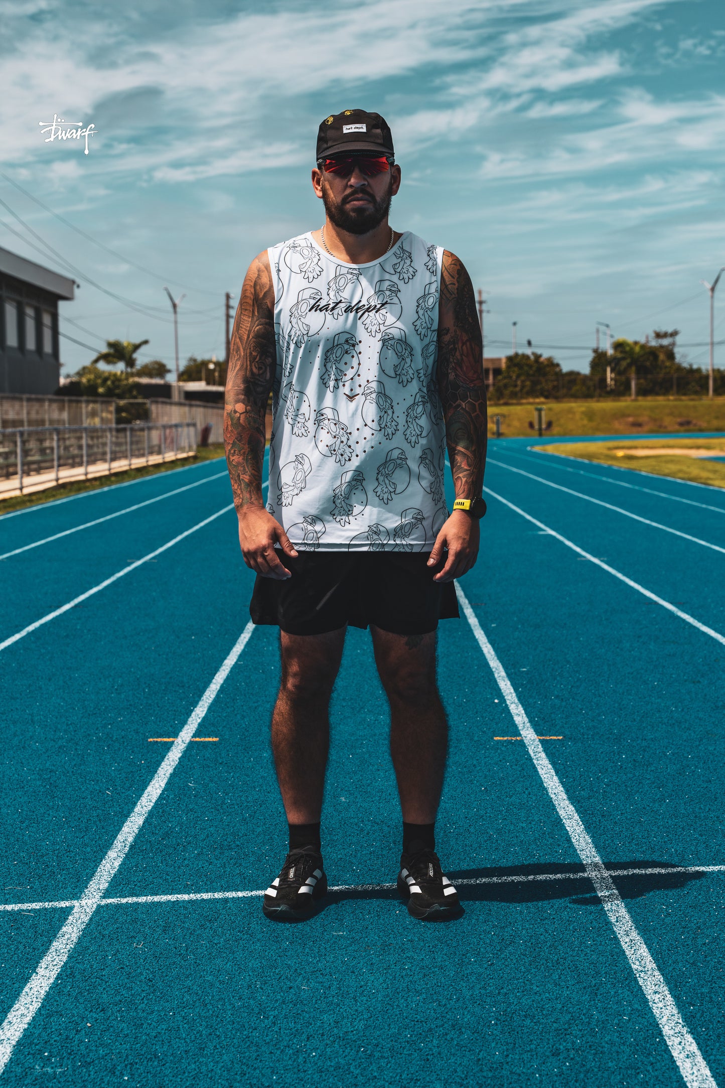 White Running Tank🏃🏻‍♂️🧢