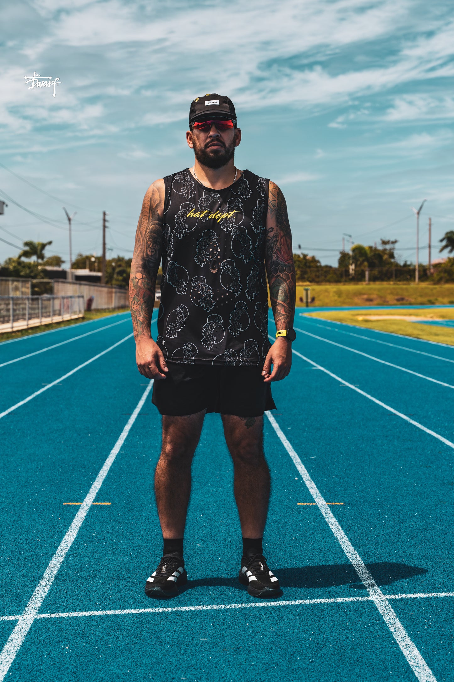 Black Running Tank🏃🏻‍♂️🧢