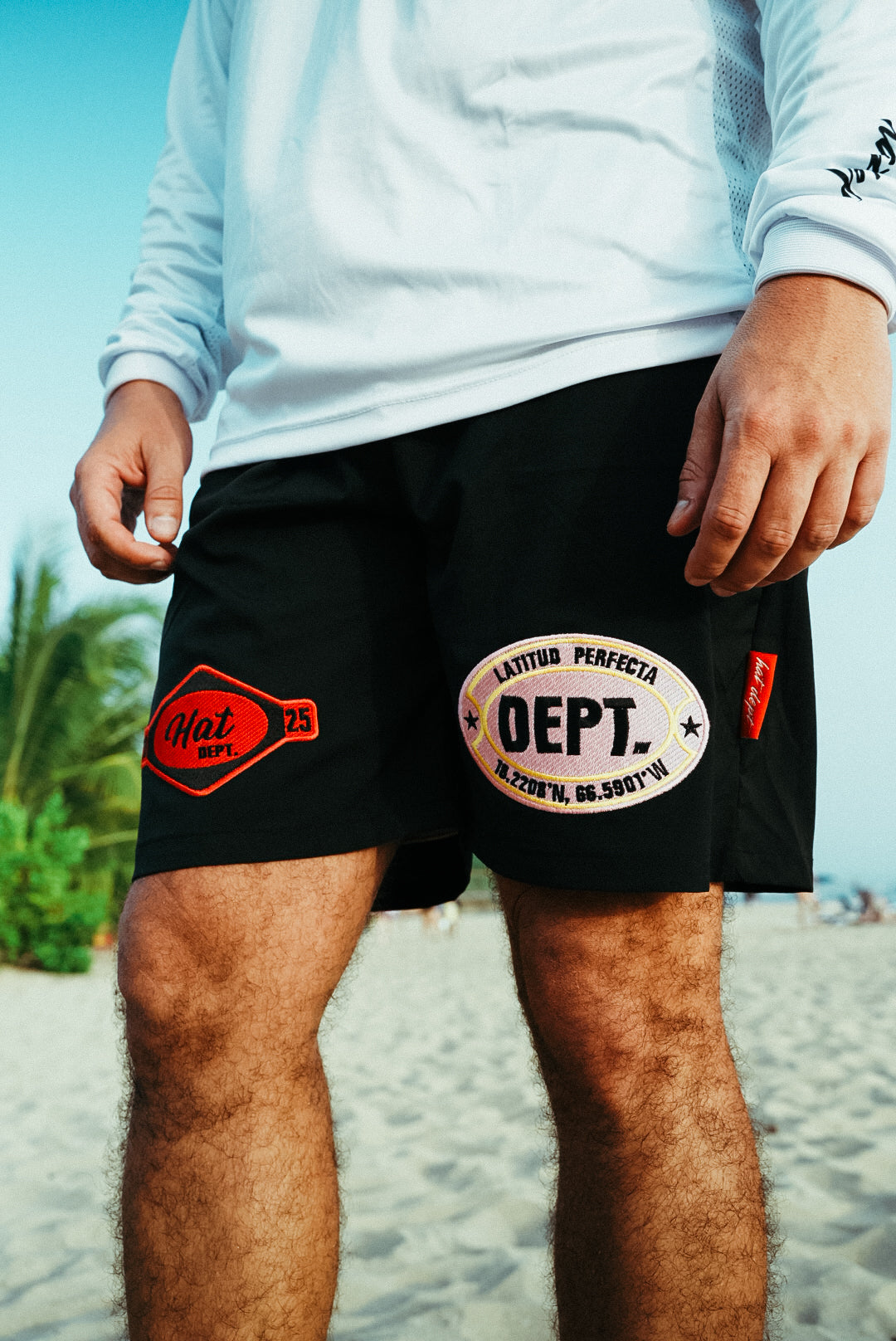 Colored Embroidery patch logo swimshort🩳🌊