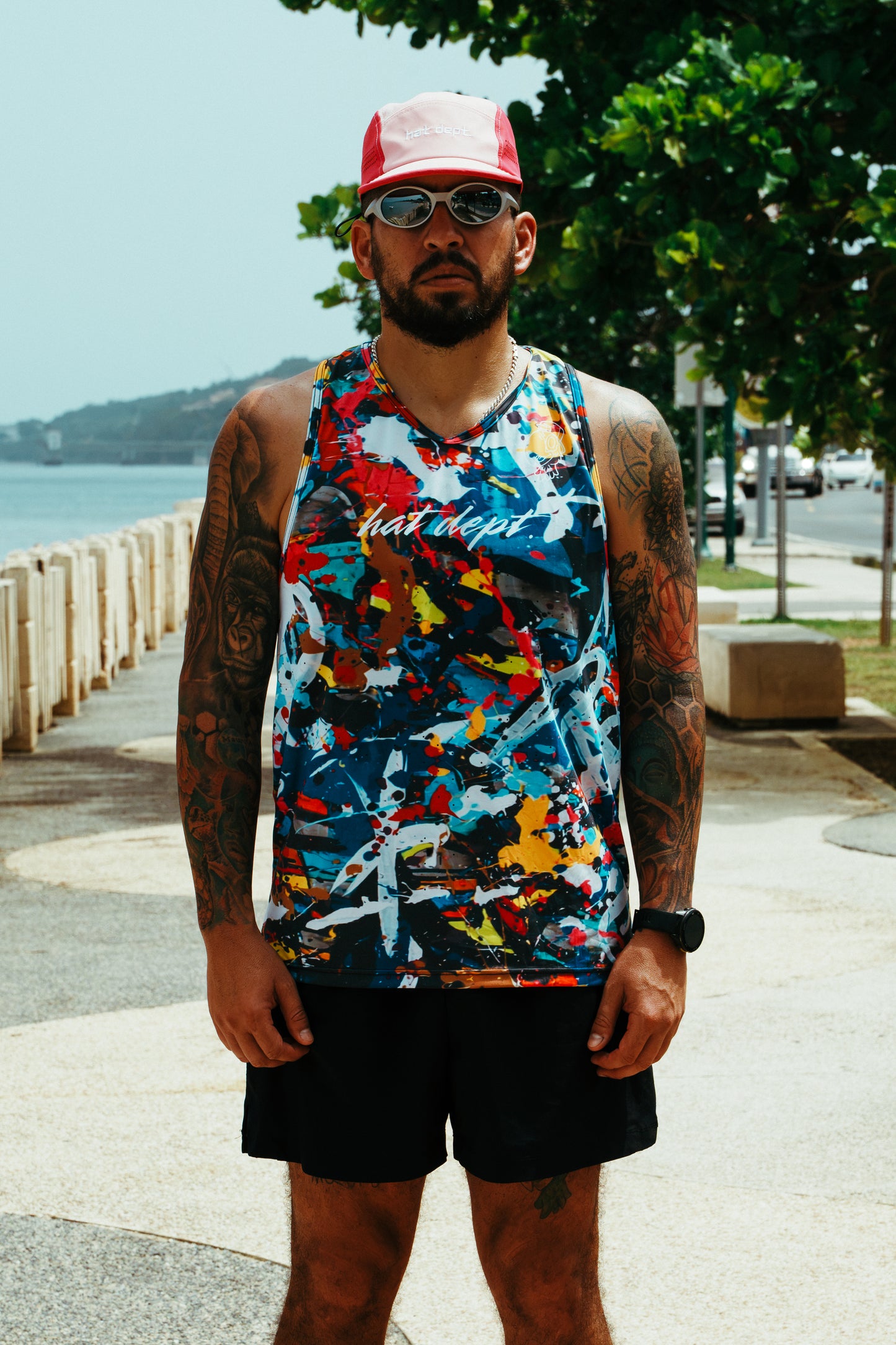 Men Urban Splash running tank🎽